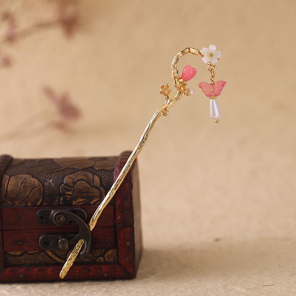 Pendent Tassel Pearl For Girls Chinese Hair Fork Korean Hanfu Hairpins Women Hair Sticks Hair Clip