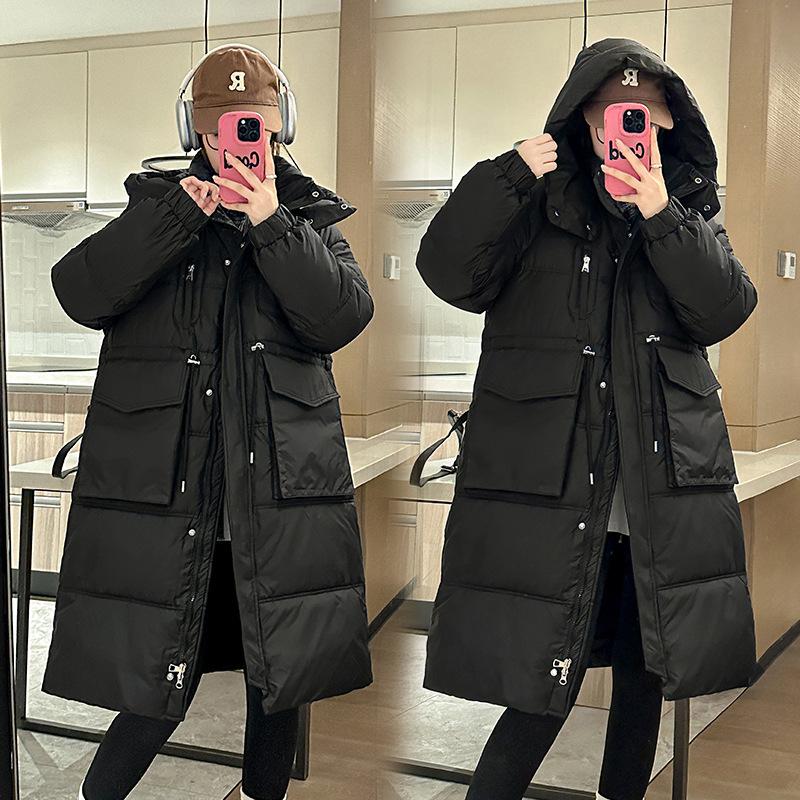 For export to Russia, women's long tooling hooded cotton clothes are thick and filled with cotton. Multiple sizes are suitable for low temperature env