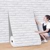 10M 3D Faux Brick Wall Stickers Waterproof Self-Adhesive Bedroom Wallpaper Living Room Kitchen Home Decoration Wide