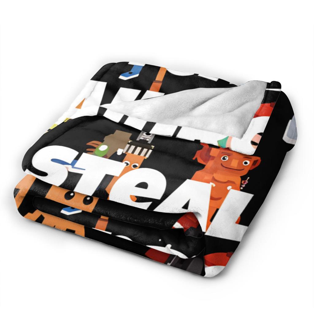 Steal a Brainrot Game Super Warm Blanket Girls Boys Plush Throw Blanket Novelty Couch Chair Flannel Bedspread Sofa Bed Cover