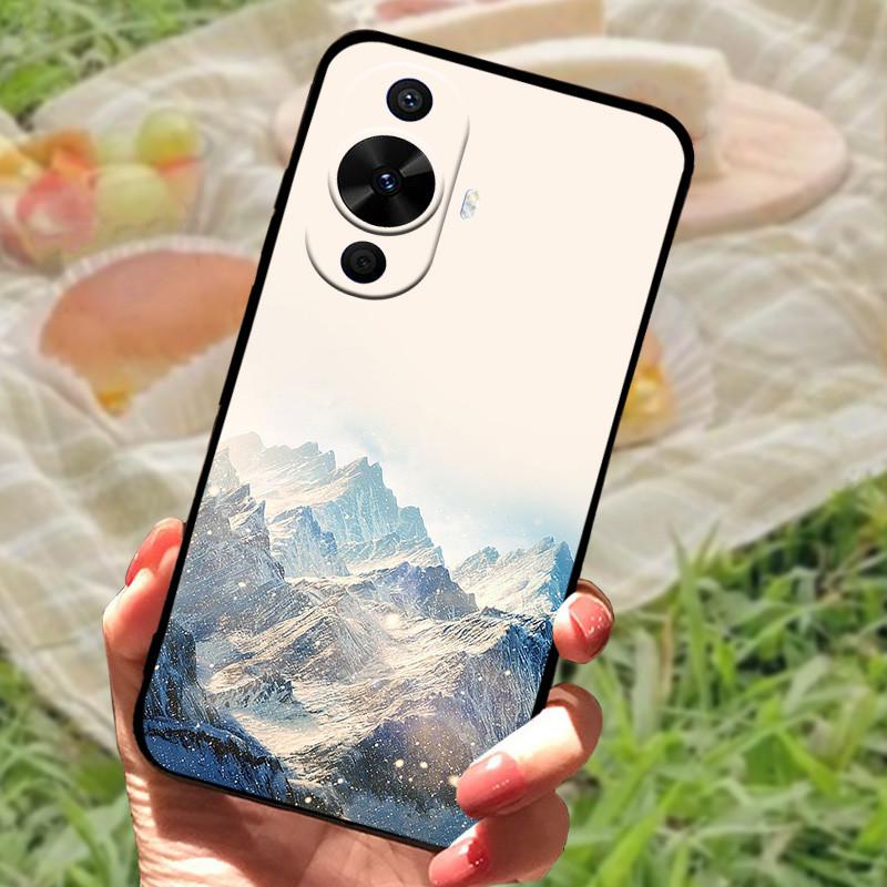 Для Huawei nova 12s Чехол Защитный Силиконовый Мягкий Черный Бампер Funda Coque для Huawei nova 12s Защитная Задняя Панель Телефона