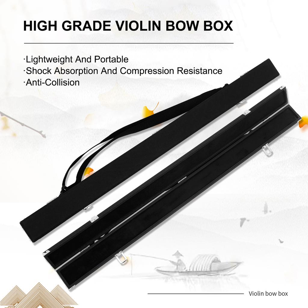 LN194 Violin Viola Cello 4 4 Universal Black Non Woven Hardware Corner Hinge Buckle Lined with Flannel Portable