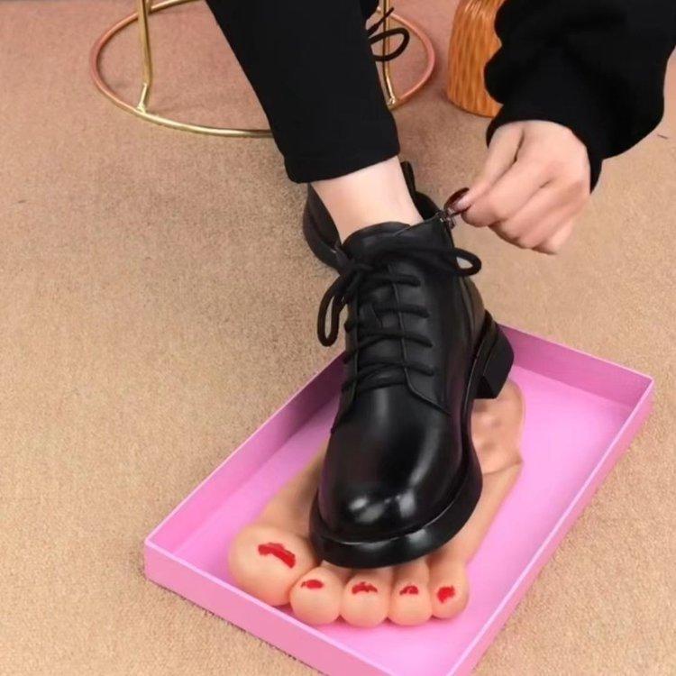 Короткие ботинки для женщин осень-зима 2025 новые короткие ботинки с круглым носом британского стиля модные короткие ботинки для женщин