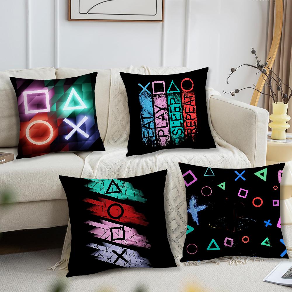 Крутая подушка P-PlayStation Модная игровая для спальни, автомобиля, кофейни, комнаты, мягкая, для гостиной, дивана, декоративная наволочка