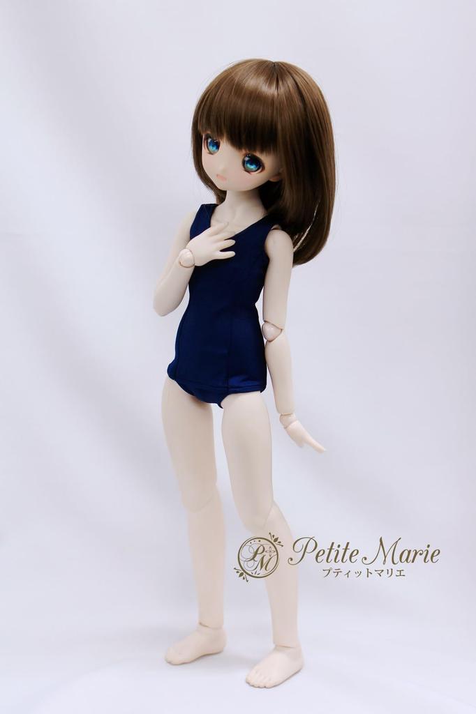 [Petite Marie] 13 MDD (SL бюст) совместимый, приятный на ощупь школьный купальник, темно-синий, для кук 40 см, одежда для кукол BJD [Petite Marie] [№0084]