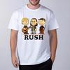 Модная ретро-футболка Rush Band, Гедди Ли, Алекс Лайфсон, Нил Пирт, футболка рок-группы, унисекс