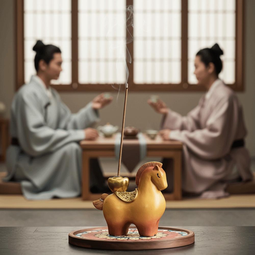 Смола Зодиакальный Пони Пепельница Декоративный Дизайн Креативный Держатель для Благовоний Год Лошади Украшение 2026 Год Лошади