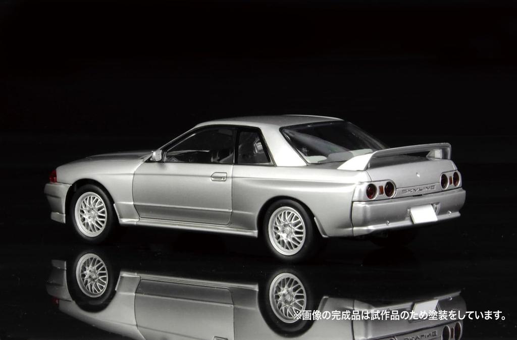 Масштабный автомобильный набор Nissan Skyline V Spec II Металлик Серебристый Спарк Пластиковая модель MN04 PLATZ/MONO 1/32 GT-R Предварительно окрашенный