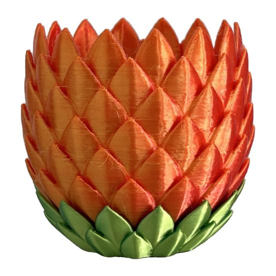 Dragon Scale Planter Pot with Drip Tray Indoor Outdoor Succulents Herb Plants Flower Pot Container with Drainage Holes Home Balcony Garden Decoration