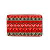 Christmas Shower Curtain Floor Mat Combination Four-Piece Set Kitchen Door Mat Bedroom Living Room Carpet