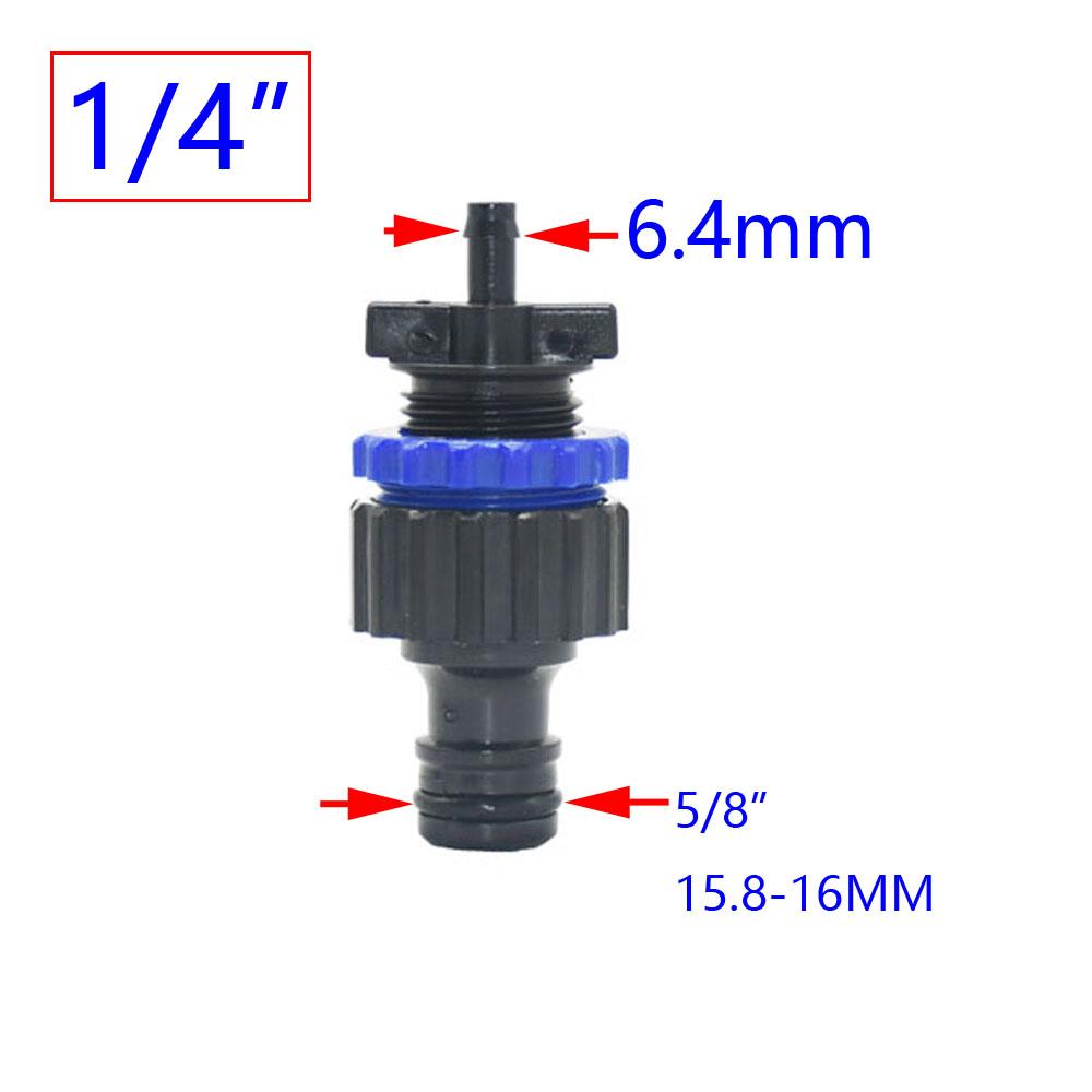 Ершовый 1/4 3/8 1/2 3/4 1 дюйм Быстроразъем для шланга 4/7 мм 8/11 мм 16 мм 20 мм 25 мм Коннектор для водяного шланга Кран 1 шт.