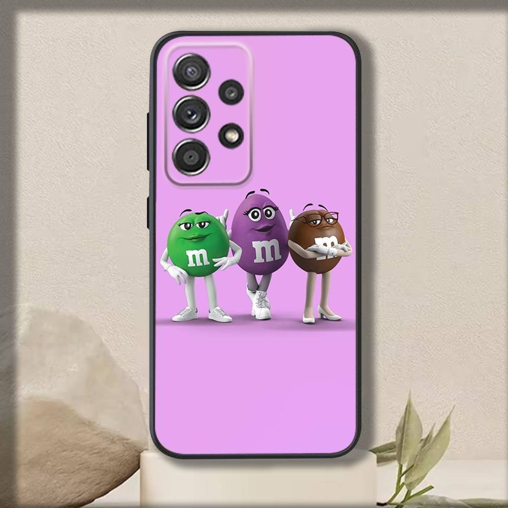 M-MS Шоколадный чехол для телефона Samsung S 25,24,23,22,30,21,10,9,Ultra,Plus,Lite,FE,4,5 G Мягкий черный чехол