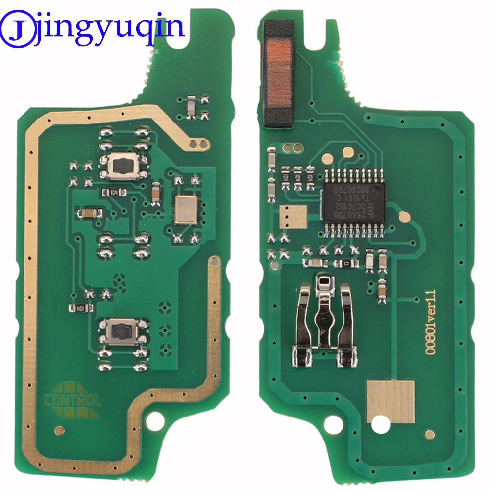 Jingyuqin Remote ASK/FSK Автомобильный ключ-панель для Peugeot 207 307 308 407 607 807 Для Citroen C2 C3 C4 C5 C6 CE523 CE536 7941 7946 ID46