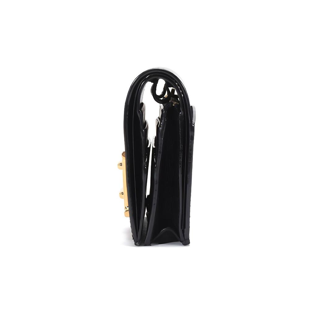 Bally Metal B-Chain Leather Crossbody Shoulder Bag Women Bags Black BRITNEY-W-30