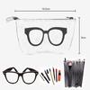 New Solid Storage Zipper Pouch Eye Glasses Bag Sunglasses Case Felt Box
