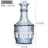 Vintage Relief Pattern Vase Madrid Size Transparent Glass Bottle European Creative Fine Mouth Palace Vase Wholesale Home Decor