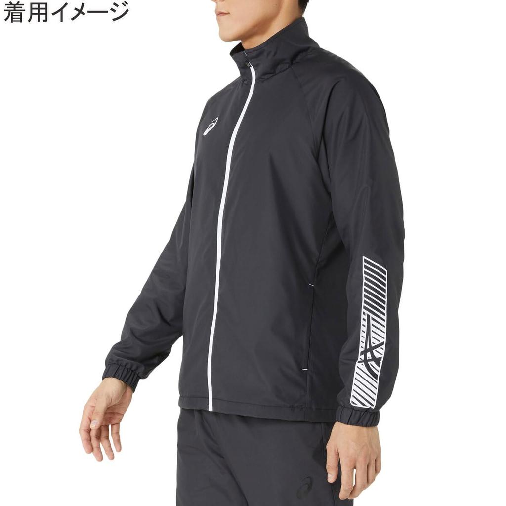 Training Wear Tricot Breaker Jacket 2031E745 Performance Black X Brilliant White M [ASICS] Men's