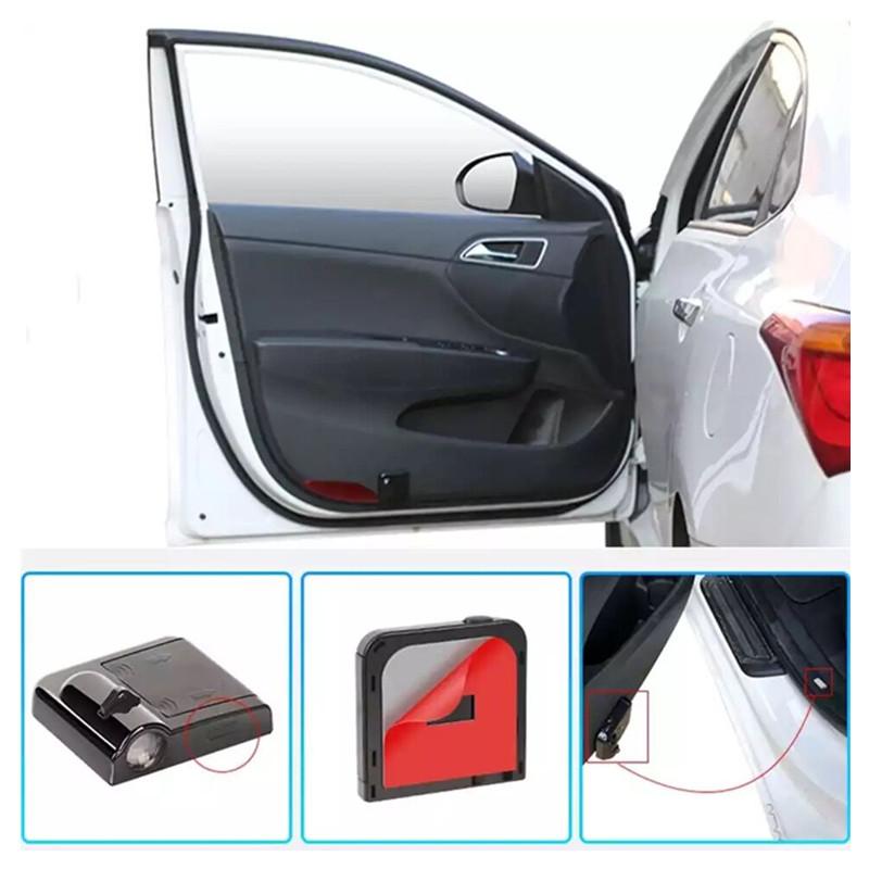 AANE1 2pcs LED Car Door Ghost Shadow Welcome Logo Projector Lights Accessories For Kia Sportage JA JE SL SORENTO Ceed K3 K5