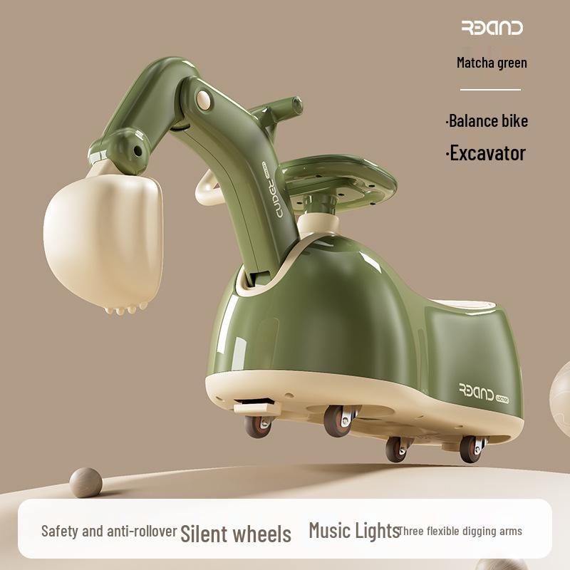 Многофункциональная детская качалка-лошадка и машинка-арахис с бесшумными колесами и защитой от опрокидывания