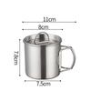Кружка для кемпинга Yizi Outdoor из нержавеющей стали 304 с крышкой