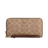 Женский длинный кошелек на молнии COACH
