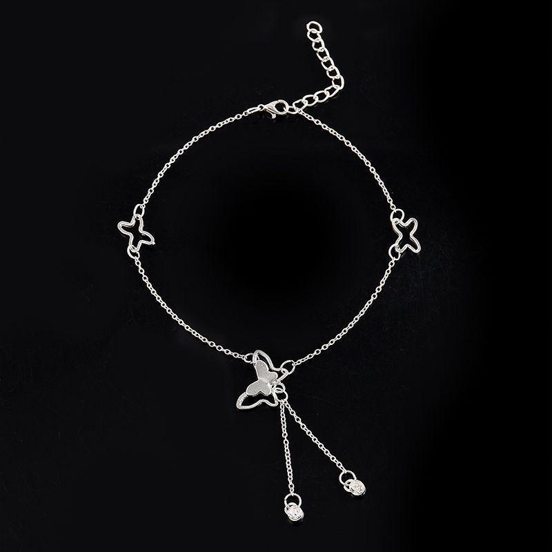 Женская цепочка-бабочка на щиколотку, браслет на щиколотку, босоножки, пляжные украшения для ног, модная роскошная сексуальная цепочка на щиколотку