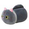 Cat Doll Plush Toy Stress Relief Soft Fluffy PP Cotton Fabric Huggable Animal Pillow Doll Snuggly Sensory Toy