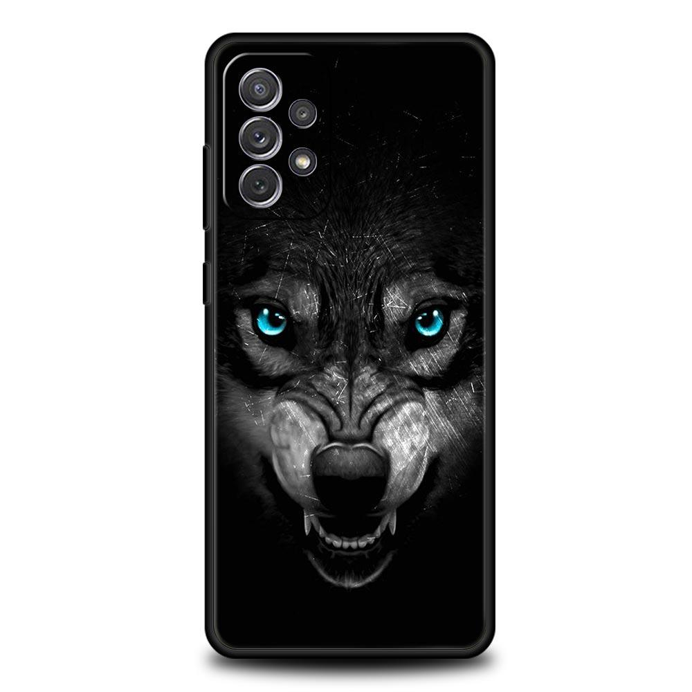 Чехол для телефона с изображением животного Льва Волка Тигра для Samsung Galaxy A17 A07 A55 A35 A25 A15 A05 A33 5G A31 A23 A21s A13 A41 A73 A53 A51 A71over