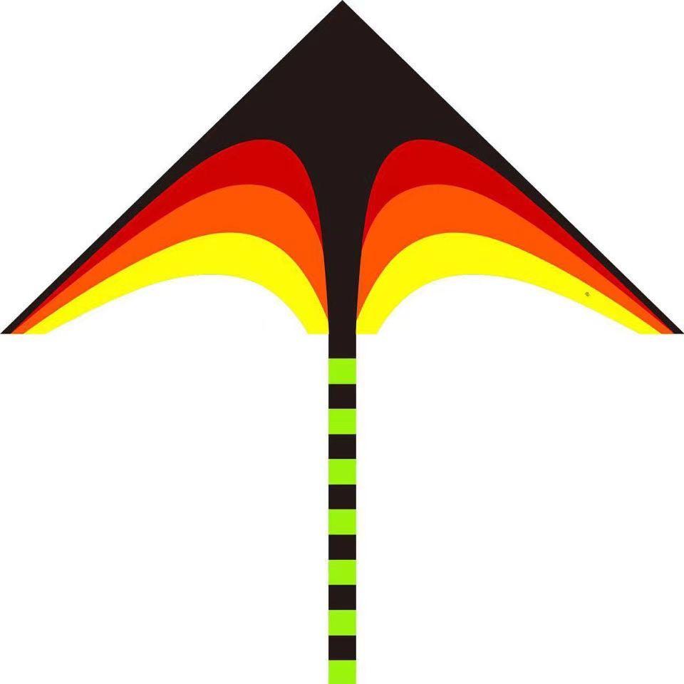 Great Plains Extra Large Rainbow Kite for Kids - Excellent Flying Cartoon Design