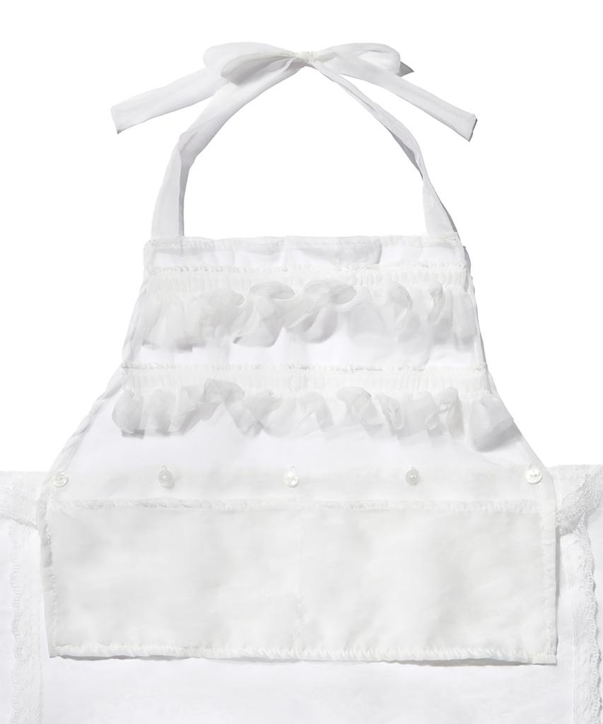 Peace Maker Ts 3Way Sheer Apron (White)