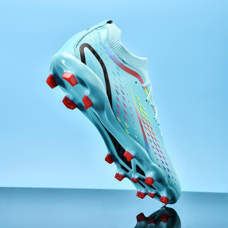 Cross-border World Cup Football Shoes Competition Shoes Long Spikes Football Men's Low-top Leather Foot Sports Shoes