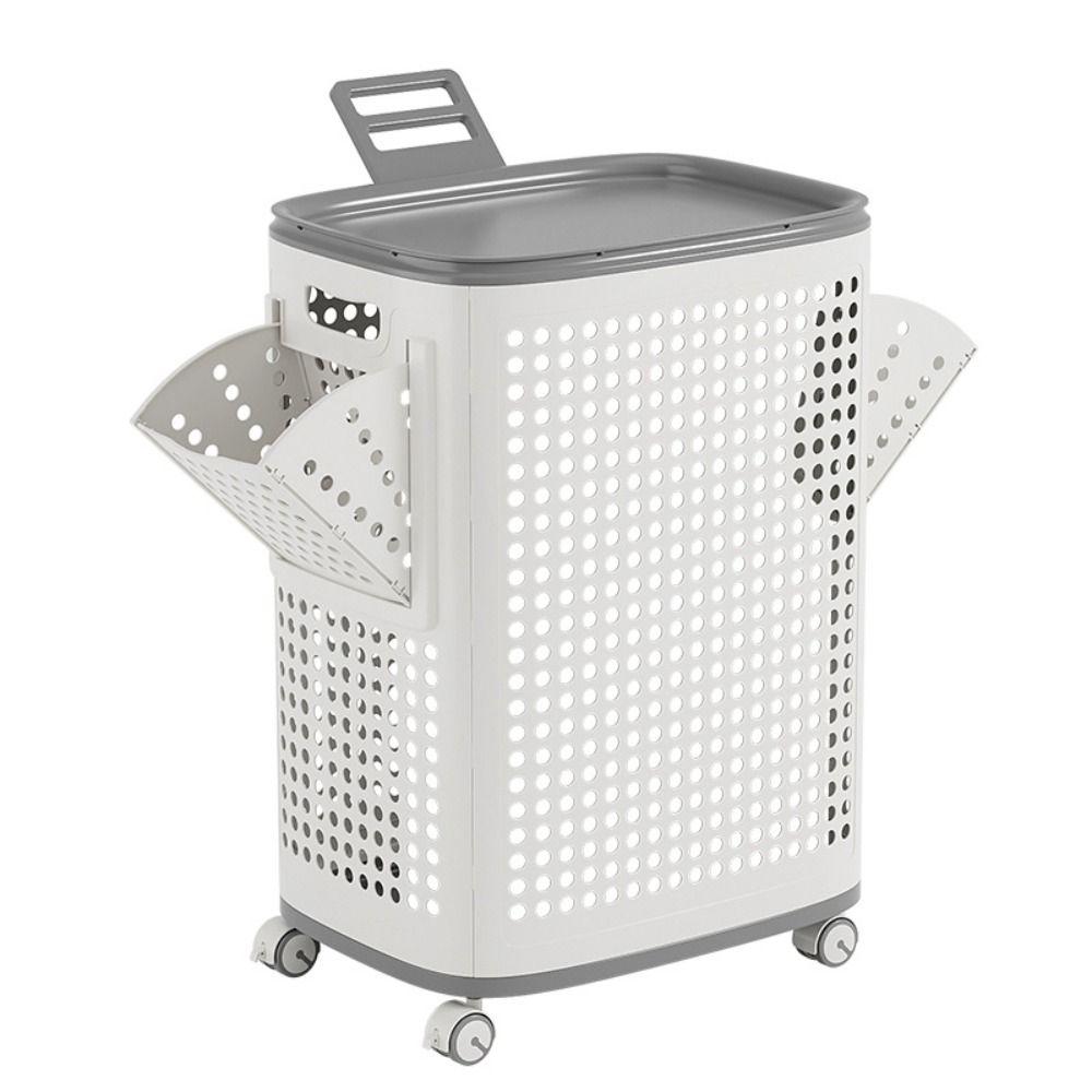 Большой размер Корзина для белья Бесшумные колеса Корзина для грязного белья Корзина для грязной одежды Жизнь в квартире