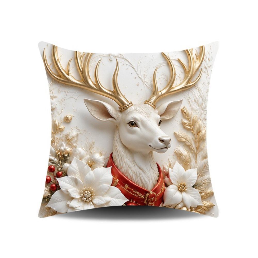 45x45cm Throw Pillow Covers Detachable Soft Christmas Themed Pillow Case Home Indoor