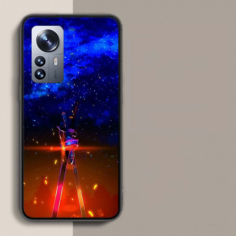 Чехол для телефона Sword Art Online SAO Аниме для Redmi Note 15 Pro 5G 14 13 12 Pro Plus 11 11T 11E 11S 10 Pro 10S 9 9S Чехол Мобильный Прозрачный