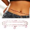 Body Chain Pendant Dress Up Long-lasting Charming Bohemian Layered Waist Chain Jewelry Gift