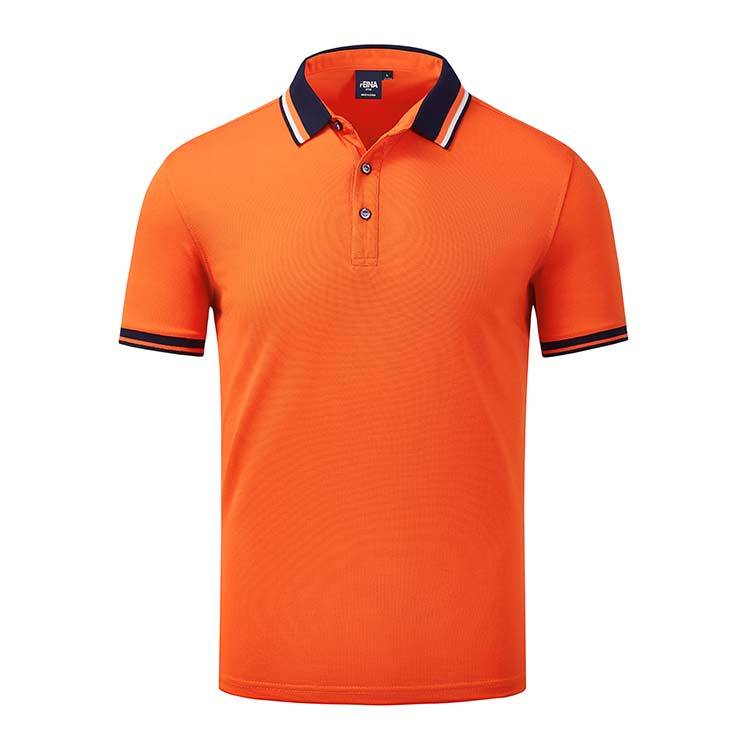 YDD FN2066 200G Combed Cotton Colorful Collar Lapel POLO Shirt