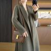 100% Wool Women Coat MODERN NEW SAGA Autumn Wool Long Coat Handmade Pea Coat Winter Warm Wool Long Jacket Overcoat