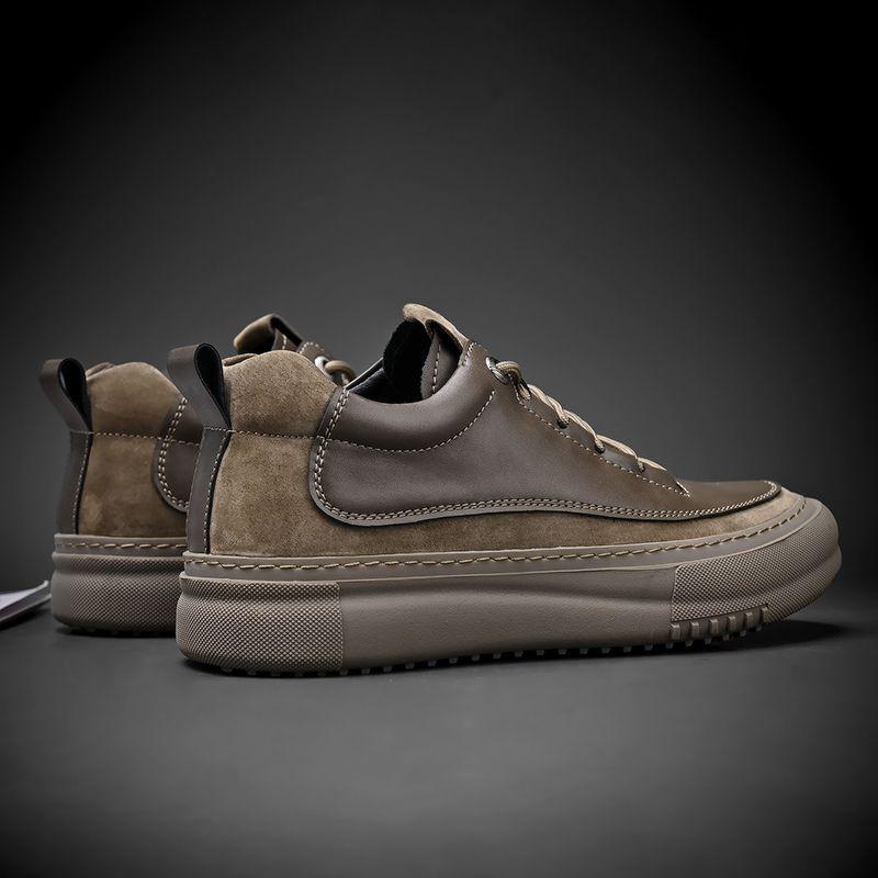 Мужские кожаные высокие кеды Martin Boots