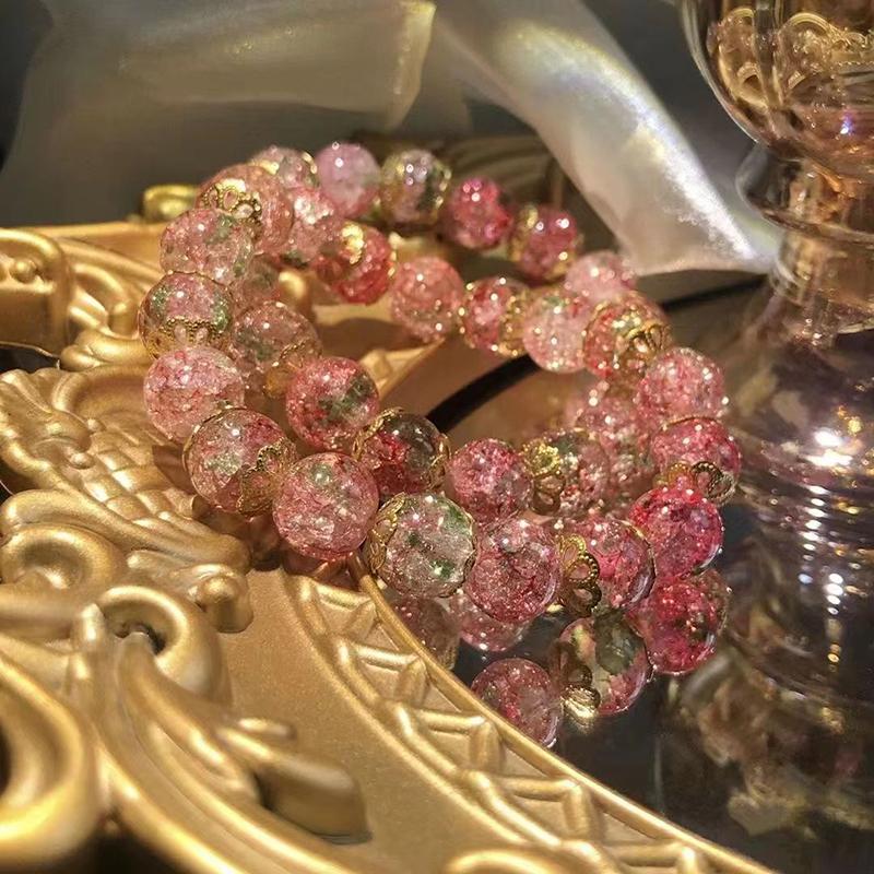 Браслет из бисера с цветком сакуры для женщин и девочек, изысканный элегантный браслет из бисера, украшения для вечеринок, аксессуары, подарки