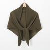 New Hot-selling Chiffon Crumpled Square Scarf, Solid Color Fashionable Pleated Shawl Bag Head Multi-purpose Yarn Scarf