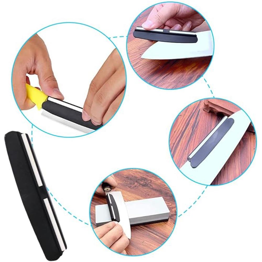 1PCS Fixed Angle Grinding Clamp Guide Small Angle Grinding Aid Knife Clip Sharpener 15 Degrees Ceramic Whetstone Accessories