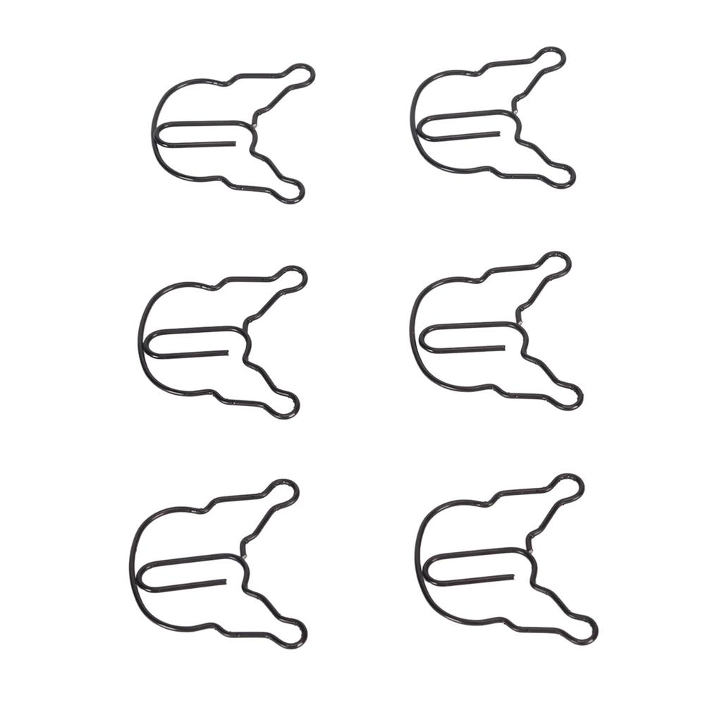 100 шт. Бумажные скрепки Противоскользящие Мультяшные Милые Легкие Скрепки для Офиса Школы Ежедневно