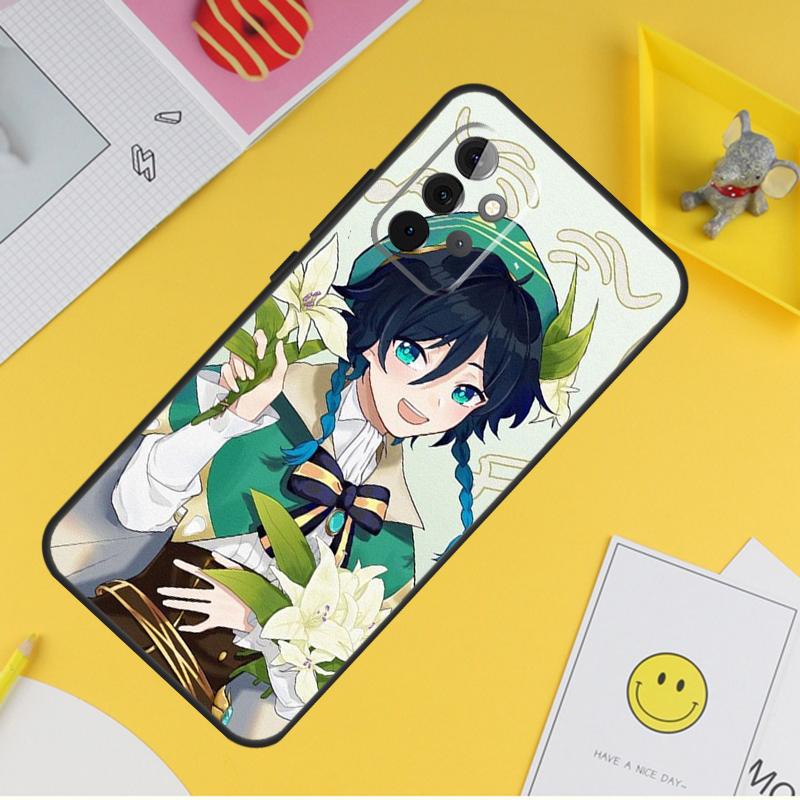 Genshin Impact Venti Case For Samsung Galaxy A55 A35 A25 A15 A51 A71 A12 A32 A52 A13 A33 A53 A14 A34 A54 Coque