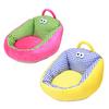 Pet Nest Bed Cartoon Style Striped Plaid Print Non-Slip Bottom Small-Medium Dogs Cats Nest Three-sided Embrace Pet Bed