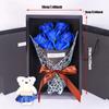 Packing Box Rose Bouquet Gift Box Ribbon Bow Simulated Rose Bundle  Mother's Day
