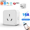 Tuya Zigbee Smart Socket Au Plug Приложение Smartlife Беспроводной пульт дистанционного управления Выходная мощность Мониторинг мощности Время работы с Aleax