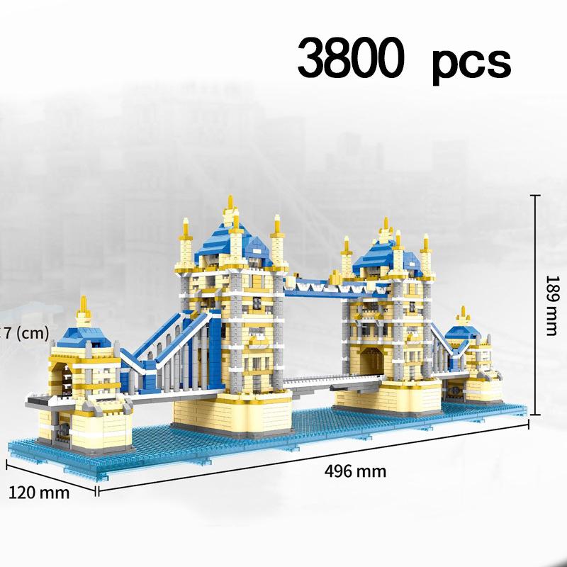 Pzx Mini Blocks World Architecture  Sydney Opera House Big Ben Building Bricks Juguetes For Boy Toys Girl Gift Christmas