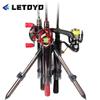 LETOYO Portable Aluminum Fishing Rod Tripod Set with Insert Rod Tube and Lure Equipment