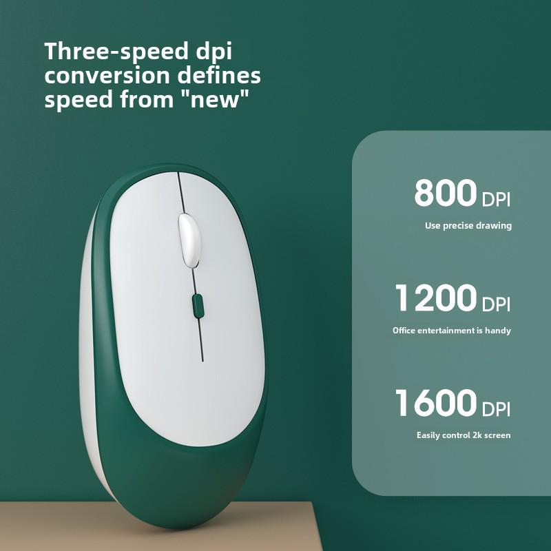 Двойной режим контрастной цветной беспроводной Bluetooth 2.4G-мыши для мобильных телефонов, планшетов, iPad и ноутбуков