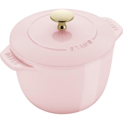 Staub La Cocotte de GOHAN Сорбет Розе M 16см Розовая рисоварка 2 чашки Чугунная эмалированная кастрюля Рисоварка Японская La Cocotte de GOHAN Сорбет Розе